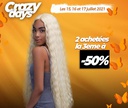 Perruque longue blonde