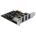Delock Carte USB 3.0 PCI Express Avec 4 X Femelles Externes Type-A