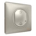 Commande générale sans fils Départ/Arrivée pour installation connectée Céliane with Netatmo complète avec plaque Titane