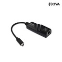 Adaptateur Ethernet USB-C / RJ45 - Noir