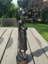 Art Africain. Statuette/Sculpture d une femme congolaise En bois d'ébène sculptée | eBay.|
