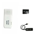 Toshiba Adaptateur Multiports USB 4 En 1 +( Clé USB 8 Go  Carte Mémoire + 8 Go 100%)  - Couleur En Fonction Du Stock Disponible