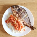 Poisson frit attiéké