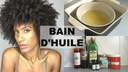 Bain d'huile cheveux naturels