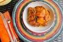 Citrouille d'igname au poulet