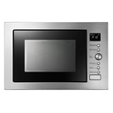  AC034BJS - FOUR A MICRO-ONDES ENCASTRABLE MIDEA/34L/ACIER INOXYDABLE/VITRE NOIRE/AFFICHAGE NUMERIQUE