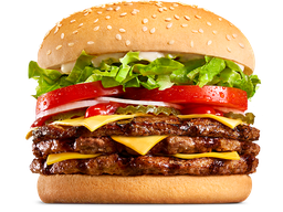 Sandwich Triple Whopper Cheese + Steak Long Chicken
